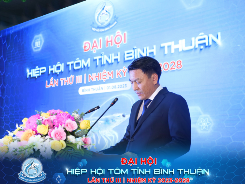 Ông Nguyễn Hoàng Anh - Chủ tịch Hiệp Hội Tôm Bình Thuận - Chủ tịch Kiêm Tổng Giám Đốc Tập đoàn Nam Miền Trung 